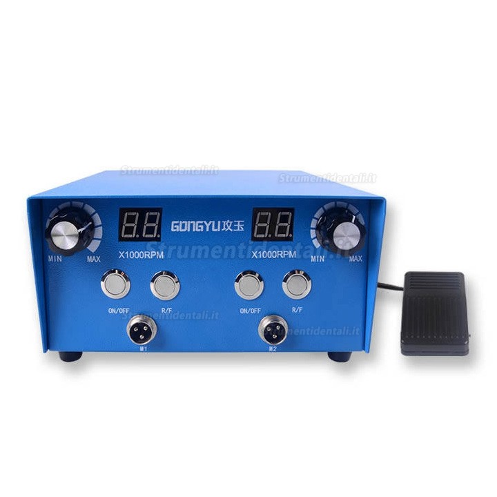 Micromotore brushless per laboratorio odontotecnico AI-TE&reg; AT-CM-38 con manipolo AT-A4 e AT-A7